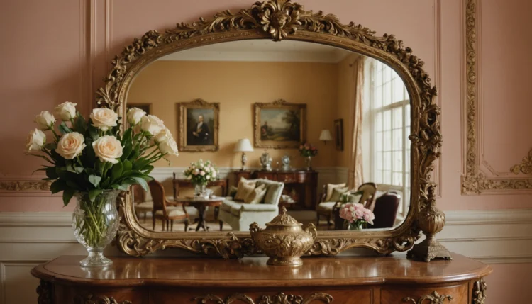 miroir ancien brocante