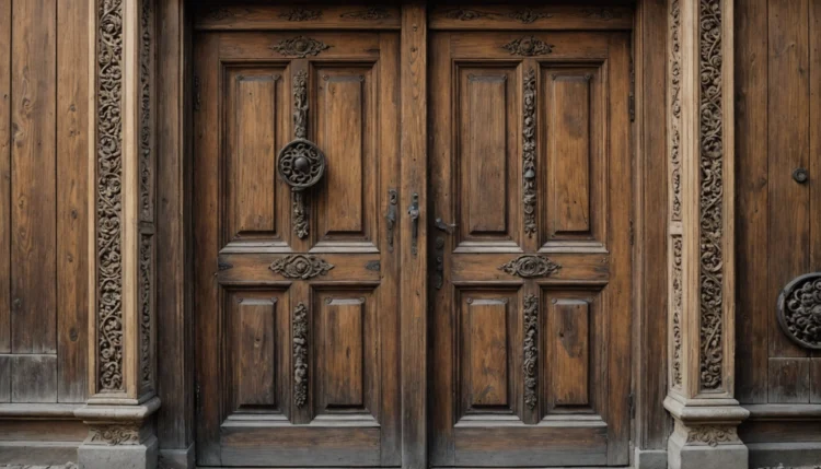 vieille porte en bois