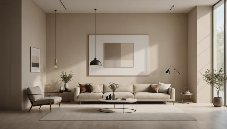 palette de couleurs beige pour mur