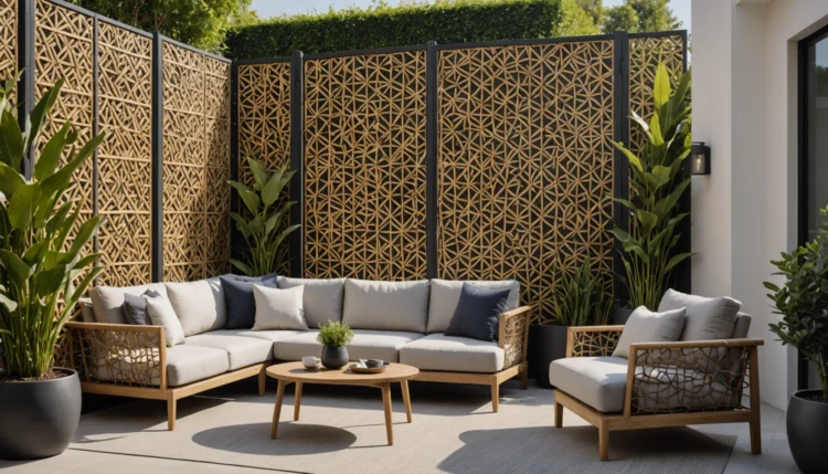 pare-vue pour terrasse sans perçage