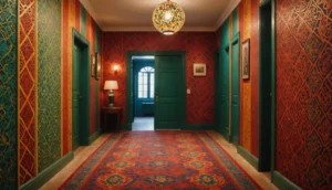 papier peint pour couloir et escalier
