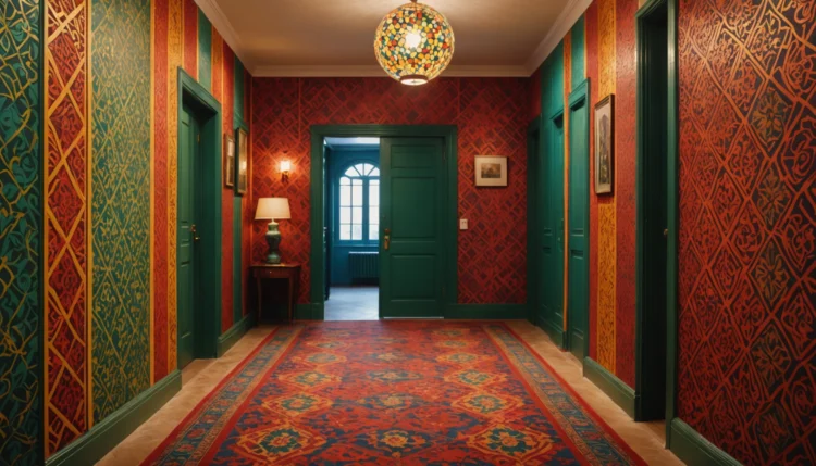 papier peint pour couloir et escalier