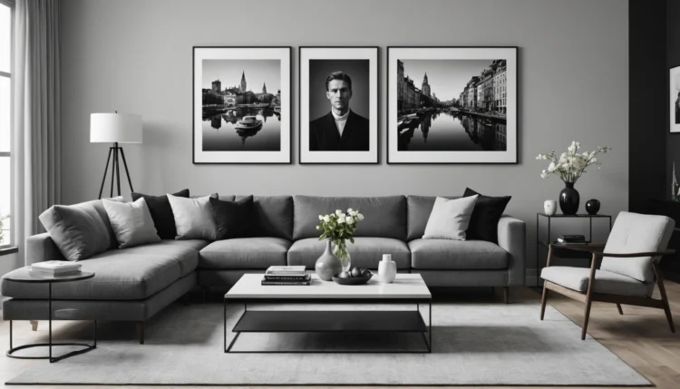 photos noir et blanc pour salon