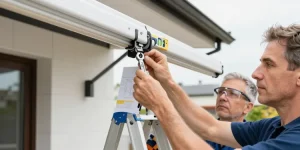 comment régler les bras d'un store banne électrique