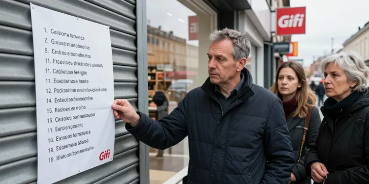 magasins gifi fermeture