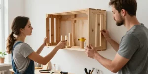recyclage cagette bois